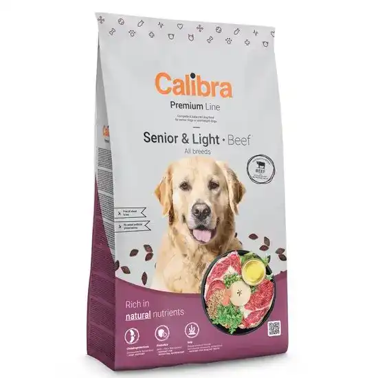 Calibra Premium Line Senior & Light Dry Dog Food Beef 18010