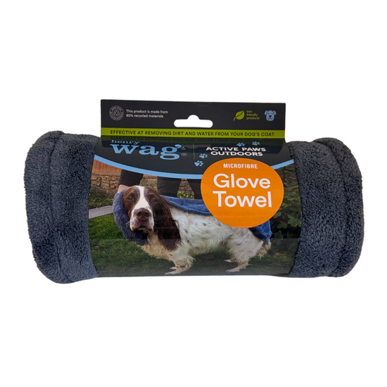 Henry Wag Microfibre Glove Towel for Pets 16104