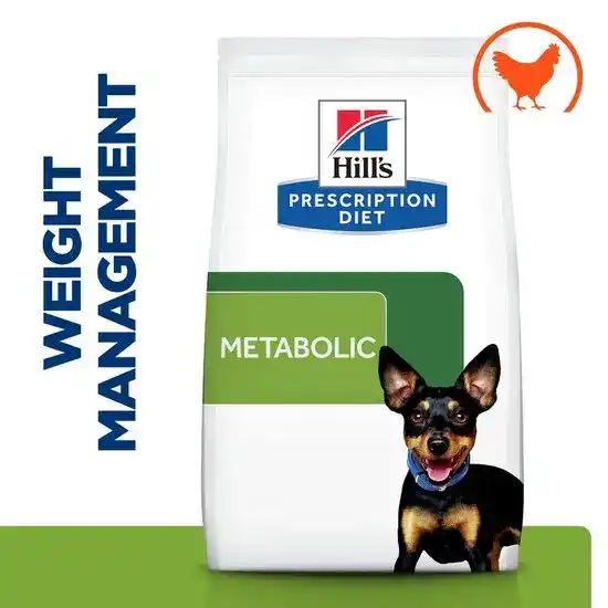 Hill's PRESCRIPTION DIET Mini Breed Metabolic Weight Loss & Maintenance Dry Dog Food with Chicken 15952