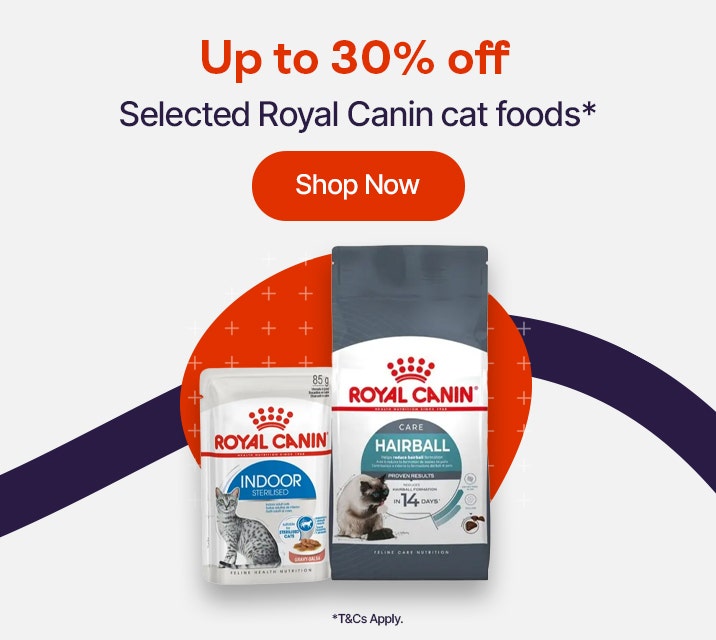 Up to 30% off Selected Royal Canin cat foods* - Shop Now