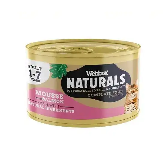 Webbox Naturals Adult Cat Wet Food Mousse Salmon 21076