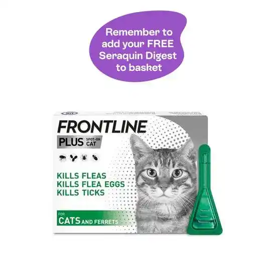 FRONTLINE PLUS Spot-On Flea and Tick Treatment for Cats (over 1kg) 9982