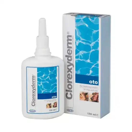 Clorexyderm Oto Ear Cleaner Solution for Dogs & Cats 150ml 3638