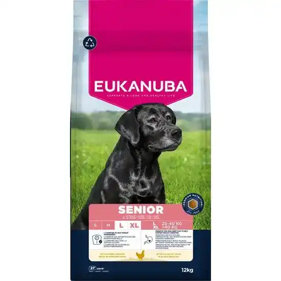 Eukanuba Senior Large Breed Chicken Dry Dog Food 16335