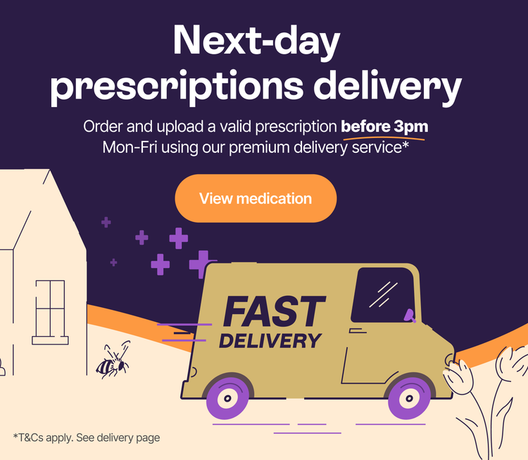 Next-day prescriptions delivery - Order and upload a valid prescription before 3pm. Mon-Fri using our premium delivery service