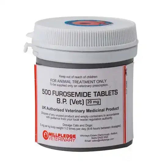 Furosemide (Frusemide) Tablets for Dogs and Cats 20mg 1723