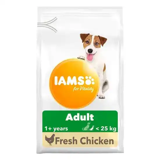 Iams for Vitality Small & Medium Breed Adult Dry Dog Food with Fresh Chicken 13125
