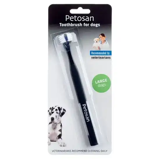 Petosan Double Headed Toothbrush for Large Dogs 16297