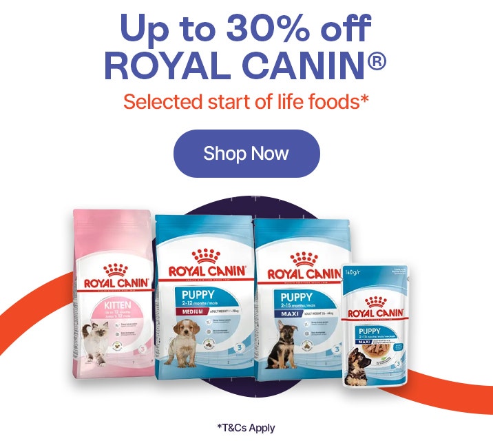 Up to 30% off Royal Canin Selected start of life foods*