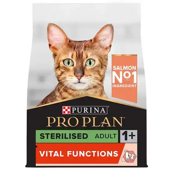 PURINA PRO PLAN Adult 1+ Sterilised Vital Functions Dry Cat Food with Salmon 1589