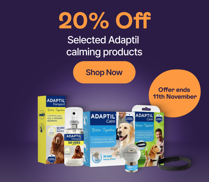 20% Off Selected Adaptil calming products - Shop Now