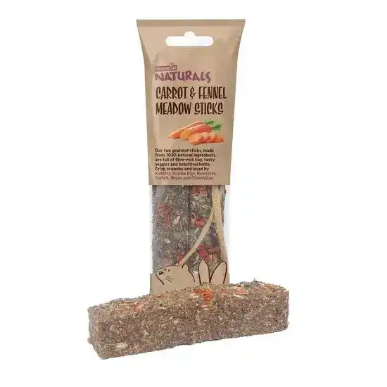 Rosewood Naturals Meadow Sticks Carrot & Fennel Small Animal Treat 2 Pieces 19787