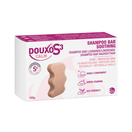 DOUXO S3 CALM Soothing Shampoo Bar for Itchy & Sensitive Skin in Dogs & Cats 19407