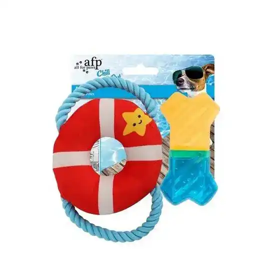 All For Paws Chill Out Bark Watch Set Cooling Dog Toy 20531