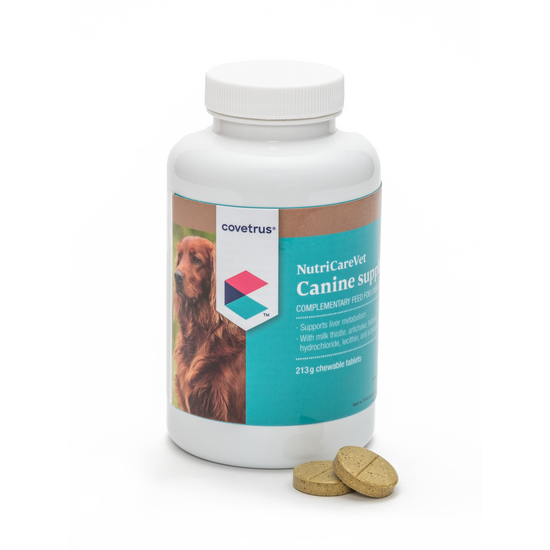 Covetrus NutriCareVet Liver Support Supplement Chewable Tablets for Dogs 16486