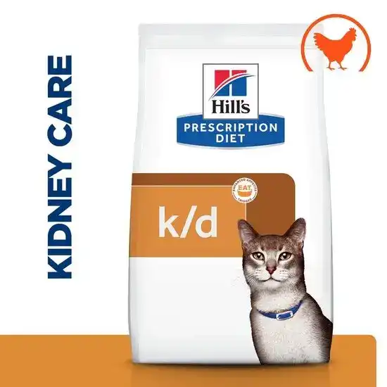 Hill's PRESCRIPTION DIET k/d Kidney Care Dry Cat Food with Chicken 15805