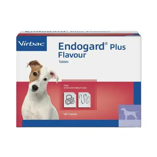 Endogard Plus Flavoured Wormer Tablets for Small and Medium Dogs Over 2kg (50mg/ 20454