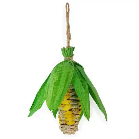 Rosewood Boredom Breaker Play Veg Flinging Fun Corn Toy for Small Pets 1 Piece 17105