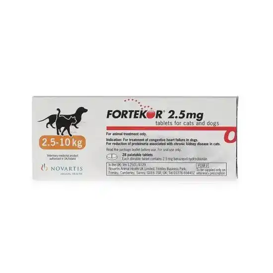 Fortekor Tablets for Dogs and Cats (2.5kg-10kg) 2.5mg 885