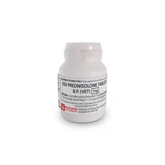 Prednisolone Tablets for Dogs and Cats 1mg 16208