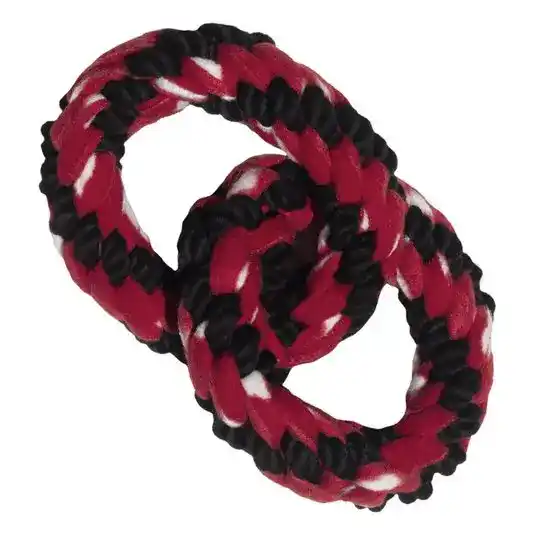 KONG Signature Rope Double Ring Tug Toy for Dogs 17270