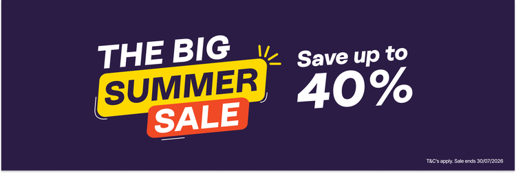 The Big Summer Sale - Save up to 40% - T&Cs Apply