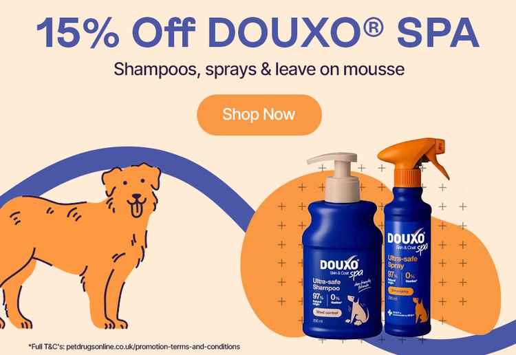 15% Off DOUXO SPA Shampoos, sprays, leave on mousse
