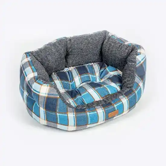 FatFace Deluxe Slumber Dog Bed Fleece Check 16368