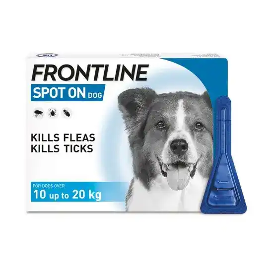 FRONTLINE SPOT-ON Flea & Tick Treatment for Medium Dogs (10kg-20kg) 6223