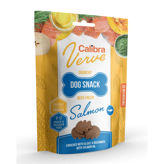 Calibra Verve Crunchy Snack Treats for Dogs with Fresh Salmon 1 x 150g 16273