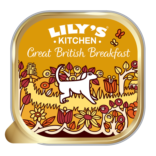 Lily's Kitchen Adult Great British Breakfast Wet Dog Food 10 x 150g Alutrays 17658