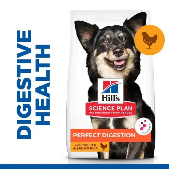 Hill's SCIENCE PLAN Specialty Small & Mini Breed Adult Perfect Digestion Dry Dog Food with Chicken & Brown Rice 4432