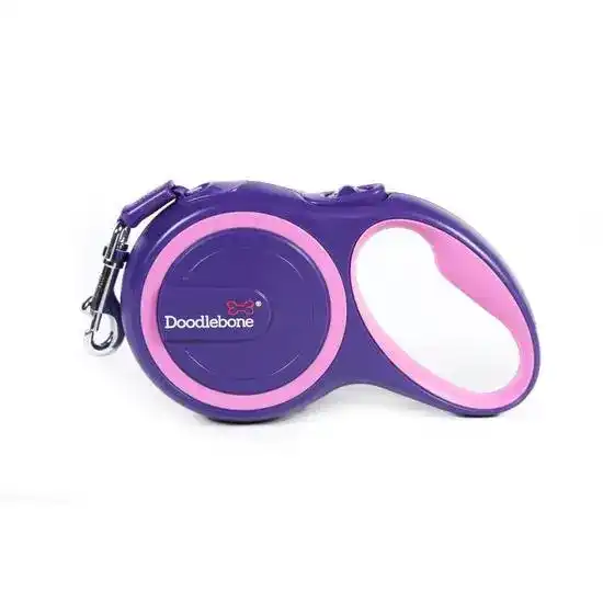 Doodlebone Retractable Dog Lead Violet 18801