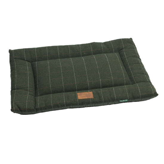 House of Paws Dog Crate Mat Green Tweed 18773