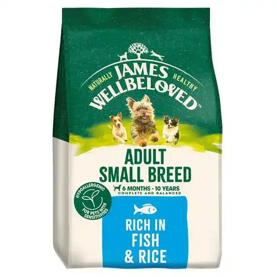 James Wellbeloved Small Breed Adult Dry Dog Food Fish & Rice 18580
