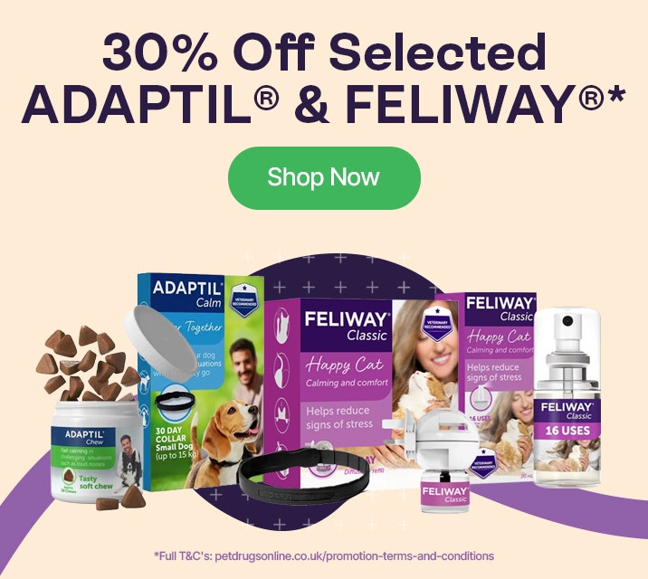 30% Off Selected Adaptil & Feliway*