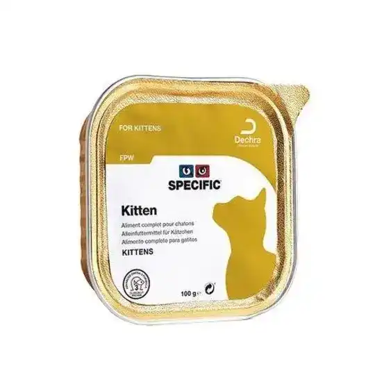 Dechra SPECIFIC FPW Kitten Wet Cat Food 28 x 100g Allutrays 10492