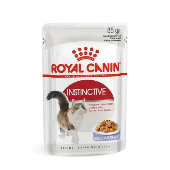 ROYAL CANIN Mature Adult Instinctive Wet Cat Food with Thin Slices in Jelly 85g Pouches 17365