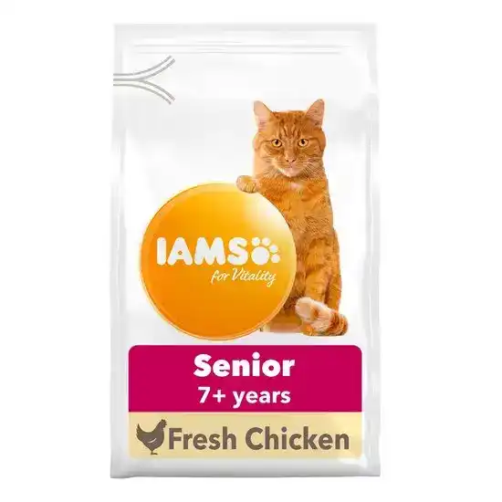 Iams for Vitality Senior Dry Cat Food with Fresh Chicken 16163
