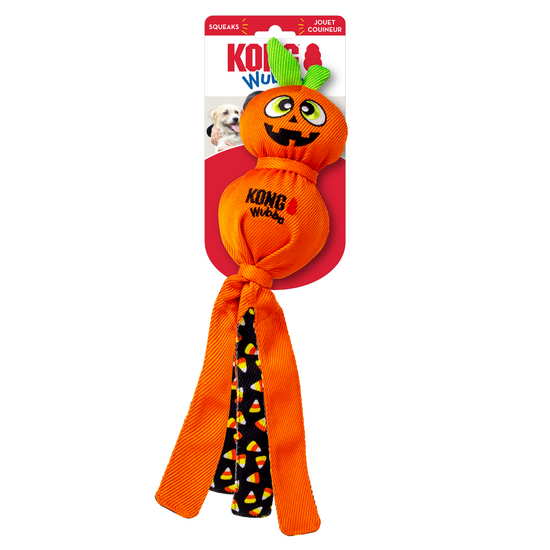 KONG Halloween Wubba Ballistic Pumpkin Dog Toy 19234