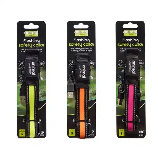 Animal Instincts Flashing Safety Collar for Dogs 10033