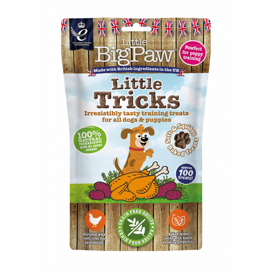 Little BigPaws Little Tricks Training Treats for Dogs and Puppies 90g Pack 16085
