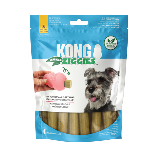 KONG Ziggies Enhanced Small Chews for Puppies 12 Pieces 18118