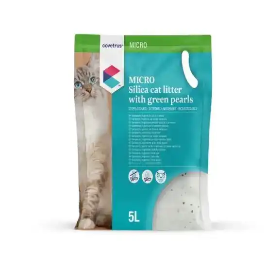 Covetrus MICRO Silica Cat Litter with Green Pearls 16470