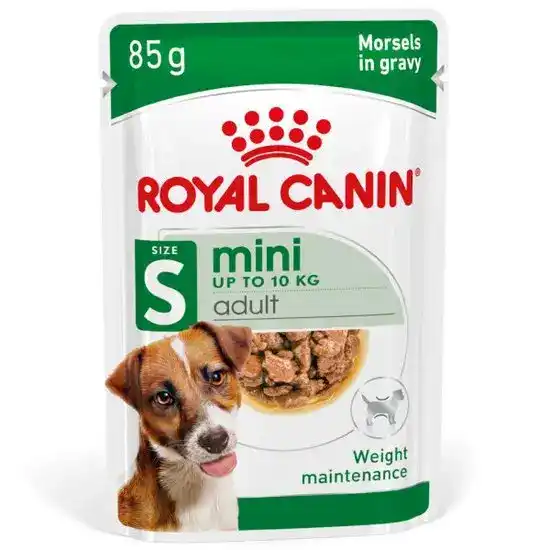 ROYAL CANIN Small Breed Mini Adult Wet Dog Food with Chunks in Gravy 85g Pouches 2501