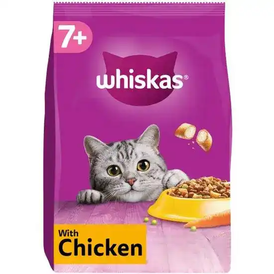 Whiskas 7+ Senior Complete Dry Cat Food with Chicken 18410