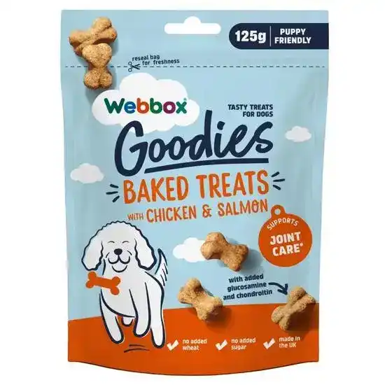 Webbox Goodies Baked Dog Treats Chicken and Salmon 21085