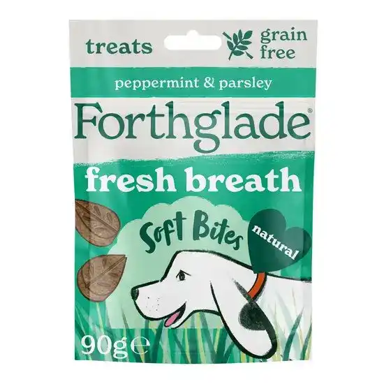 Forthglade Soft Bites Fresh Breath Dog Treats with Peppermint & Parsley 8 x 90g 17845