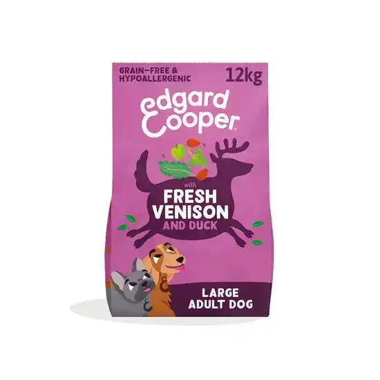 Edgard & Cooper Grain Free Large Adult Dry Dog Food Venison & Duck 21044