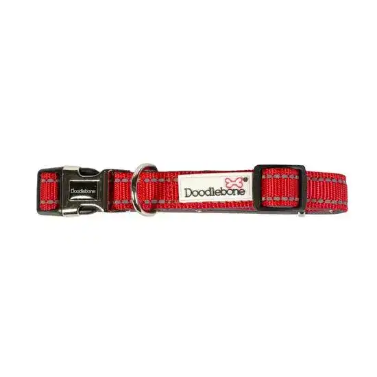 Doodlebone Padded Dog Collar Ruby 18984